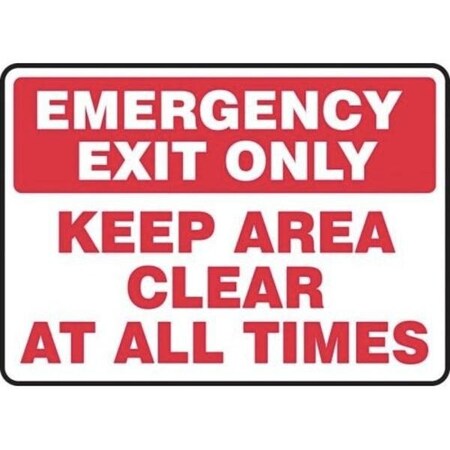 Accuform Exit Sign, Accu-Shield, 10 in W, 7 in H MEXT562XP